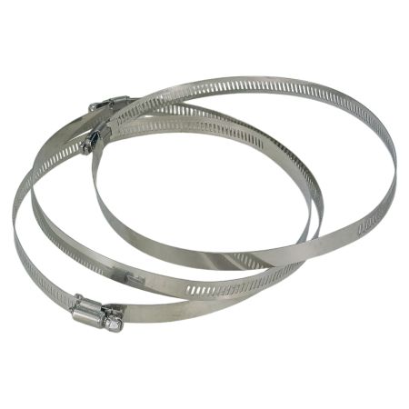 Хомуты регулируемые 4'' для шлангов гроубокса, нержавеющая сталь, 3 шт.