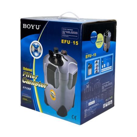 Фильтр внешний Boyu EFU-15 с УФ стерилизацией для аквариума 60-120 л канистровый 350 л/ч