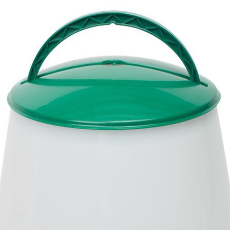 Кормушка бункерная 10 кг пластик с разделительной решеткой зеленая