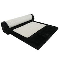 Когтеточка-коврик с роликом 36х42х24 см, черный