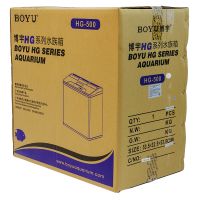 Аквариум Boyu HG-500 панорамный 52 л, LED освещение, дисплей, фильтры, белый