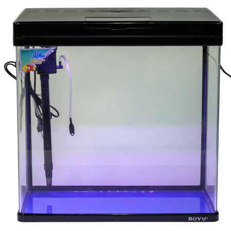 Аквариум Boyu MS-520M 45 л с сенсорным LED светильником и фильтром, черный Аквариум Boyu MS-520M 45 л с сенсорным LED светильником и фильтром, черный