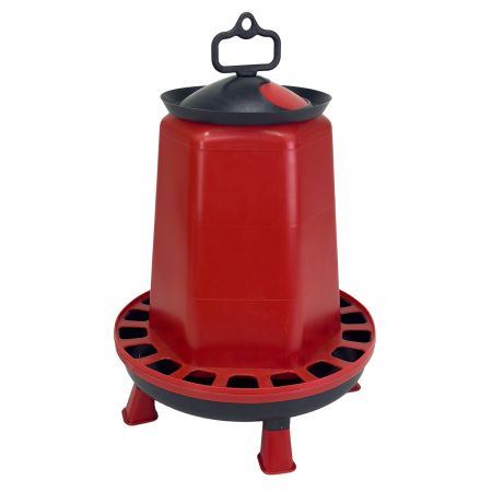 Кормушка бункерная 15 кг пластик с разделительной решеткой на ножках