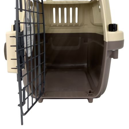 Переноска Superior Range 51х33х33 см для кошек и собак Pet Choice с креплением к ремню безопасности автомобиля и металлической верхней решеткой