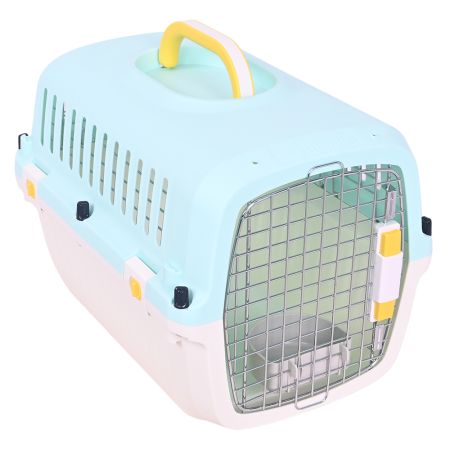 Переноска Transport 51.5x34.5x34 см для кошек и собак Pet Choice стандарт IATA, голубая