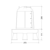 Поилка вакуумная ECO 5 л с ручкой на ножках, 2 шт.
