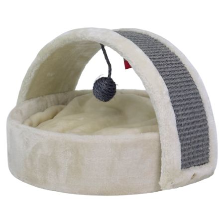 Когтеточка-лежак 40х42х30 см, кремовый