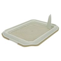 Лоток для собак со столбиком Catidea 50х37х6 см под пеленку бежевый