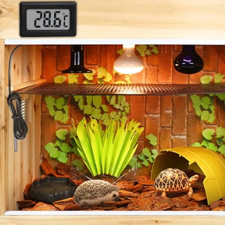 Термометр цифровой ET01 с выносным датчиком 2 метра для измерения температуры в инкубаторе, брудере