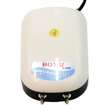 Компрессор Boyu S-2000 3 Вт для аквариума 240-480 л два канала, регулятор, низкий уровень шума