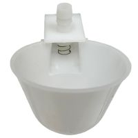 Поилка чашечная с креплением на сетку, диаметр 6,3 см, тройник в комплекте