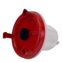 Поилка вакуумная 1,5 л с винтовой пробкой и ручкой на ножках для кур, домашней птицы