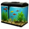 Аквариум Boyu EC-600 панорамный, 66 л, с фильтром и LED-лампой, черный