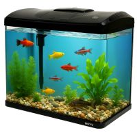 Аквариум Boyu EC-600 панорамный, 66 л, с фильтром и LED-лампой, черный