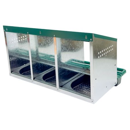 Гнездо для кур несушек HobbyFarm 3 секции с яйцесборником Гнездо для кур несушек HobbyFarm 3 секции с яйцесборником