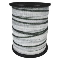 Лента для электропастуха FarmGuard зелено-белая 24 мм / 200 м