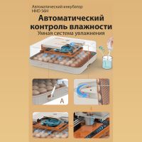Инкубатор HHD 56H автоматический с контролем влажности и овоскопом на 220В/12В от сети и аккумулятора на 56 яиц