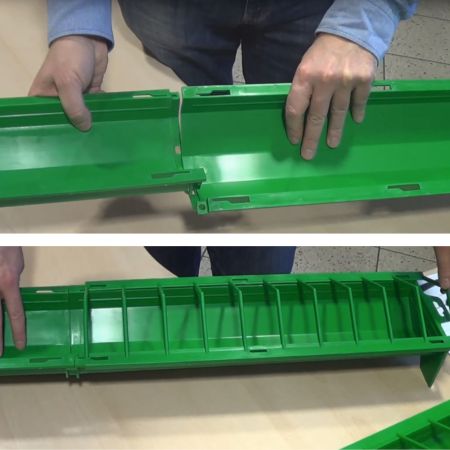 Кормушка лотковая 100 см пластик для цыплят River