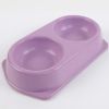Миска двойная, 25x14x4.5 см, 180+180 мл, фиолетовый