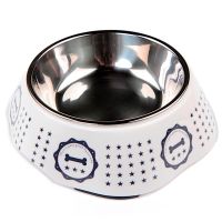 Миска для собак и кошек, 11x16x4.8 см, 180 мл, косточка