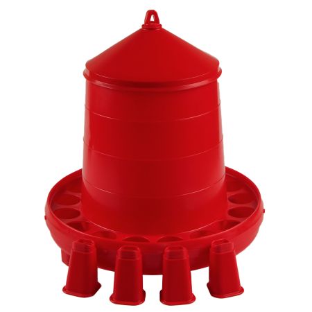 Кормушка бункерная 8 кг пластик с решеткой с круглыми отверстиями на ножках