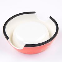 Миска со съемной чашей для собак и кошек, 14.5x14.5x5 см, 150 мл, красный