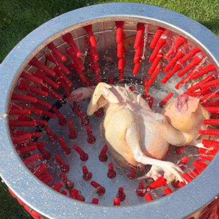 Перосъёмная машина HobbyFarm EURO PPM B для кур и бройлеров с подводом воды, 60 см