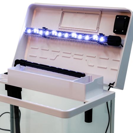 Аквариум Boyu MS-420M 31 л с сенсорным LED светильником и фильтром, белый