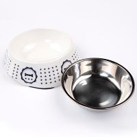 Миска для собак и кошек, 11x16x4.8 см, 180 мл, косточка