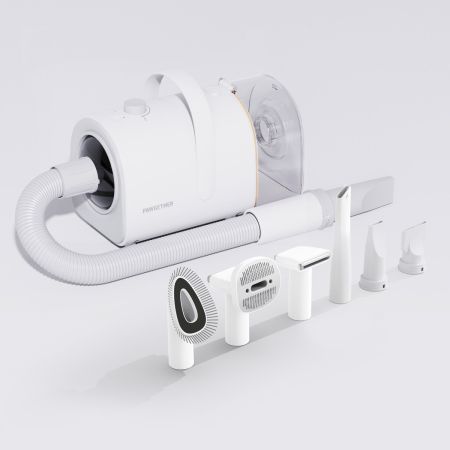 Набор для груминга собак и кошек: пылесос, фен и насадки Pawgether GP1 3-в-1