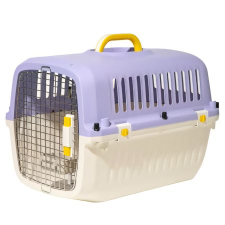 Переноска Transport 51.5x34.5x34 см для кошек и собак Pet Choice стандарт IATA, фиолетовая