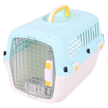 Переноска Transport 51.5x34.5x34 см для кошек и собак Pet Choice стандарт IATA, голубая