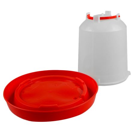 Поилка вакуумная 6 л с ручкой для кур, уток, бройлеров и других птиц