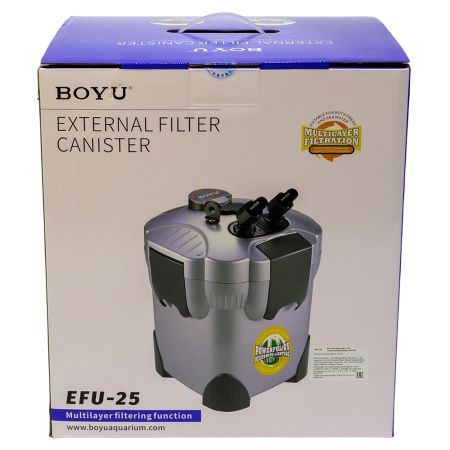 Фильтр внешний Boyu EFU-25 с УФ стерилизацией для аквариума 250-450 л канистровый 750 л/ч