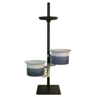 Подставка для цветов 2 уровня HobbyFarm, с автополивом и фитолампой, 90 см