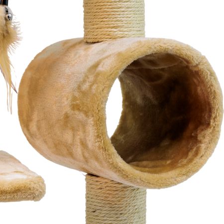 Когтеточка-комплекс 35х35х105 см, бежевый