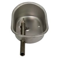 Поилка ниппельная с чашей размер M для молодняка и откормочных свиней 1/2 внутренняя/верхняя подводка