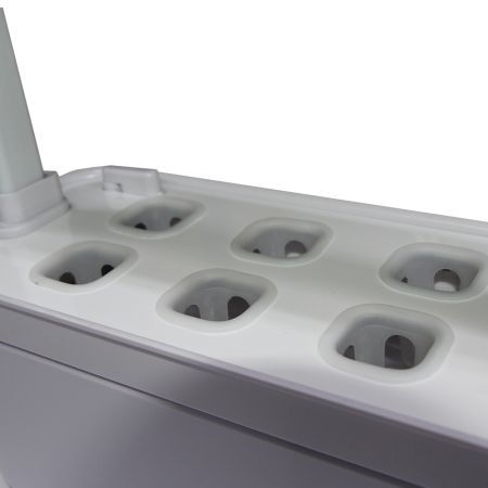 Гидропонная установка HobbyFarm Mini DQ6200-LB-6, домашний умный смарт сад, 6 ячеек, с фитолампой