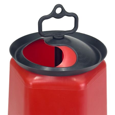 Кормушка бункерная 15 кг пластик с разделительной решеткой на ножках