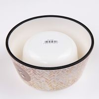 Миска меламиновая для кошек и собак, диаметр 15 см, 350 мл, пудель