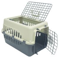 Переноска Safari Range 50х35х32 см для кошек и собак Pet Choice с металлической верхней решеткой, серый