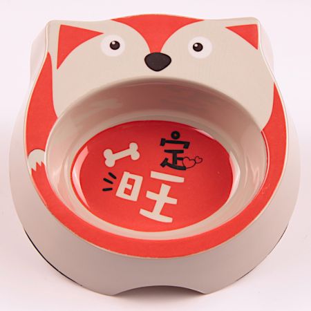 Миска для собак и кошек, 18x17.5x5 см, 270 мл, красный