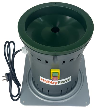 Зернодробилка HobbyFarm EM-25 COMPACT для измельчения зерна электрическая с функцией мельницы / в комплекте 2 сита