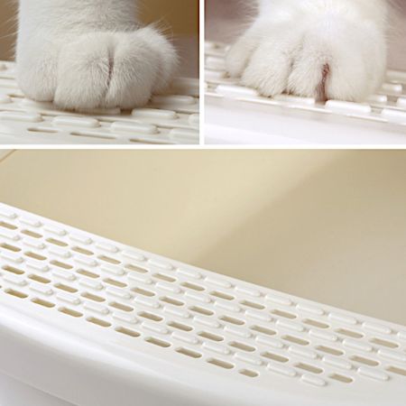 Лоток для кошек XL с совком Catidea 63х45х25 см, коричневый Лоток для кошек XL с совком Catidea 63х45х25 см, коричневый