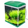 Аквариум Boyu EC-400 панорамный, 33 л, с фильтром и LED-лампой, зеленый