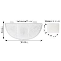 Фильтр для автопоилки фонтана PW9-L, сменный (4 фильтра + 4 губки)