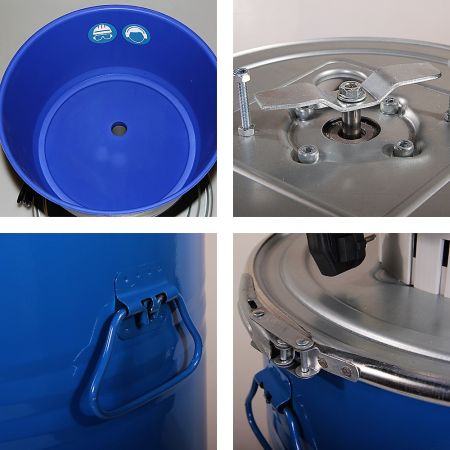 Зернодробилка HobbyFarm EM-50 для измельчения зерна электрическая с функцией мельницы / в комплекте 4 сита