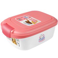 Контейнер Catidea для сухого корма на 5 л (2 - 2,5 кг), совок, розовый