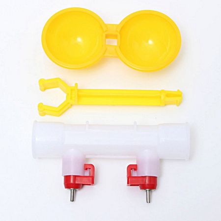 Поилка ниппельная с каплеуловителем двойная