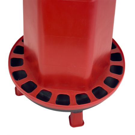 Кормушка бункерная 15 кг пластик с разделительной решеткой на ножках